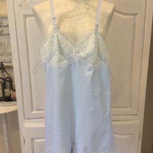 Carol Brent Vintage romper lingerie teddy bridal S